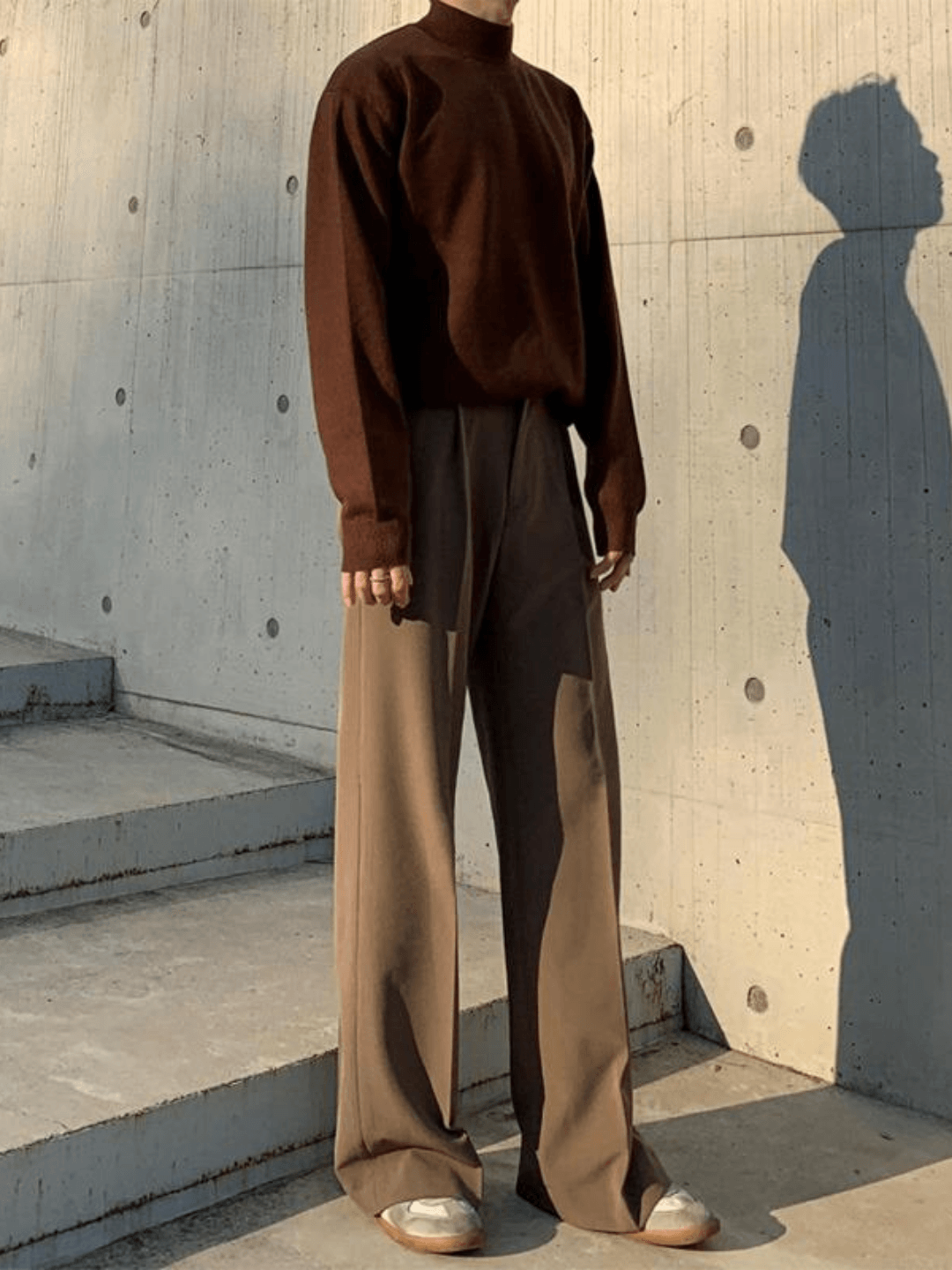 Loose Silhouette Flare Slacks FE0410