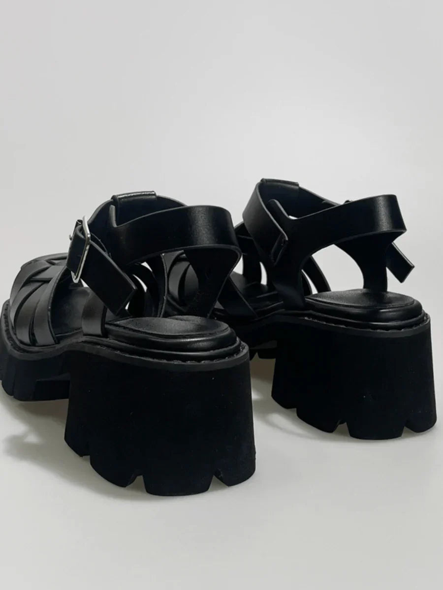 HIGH-HEELED SANDALS S025