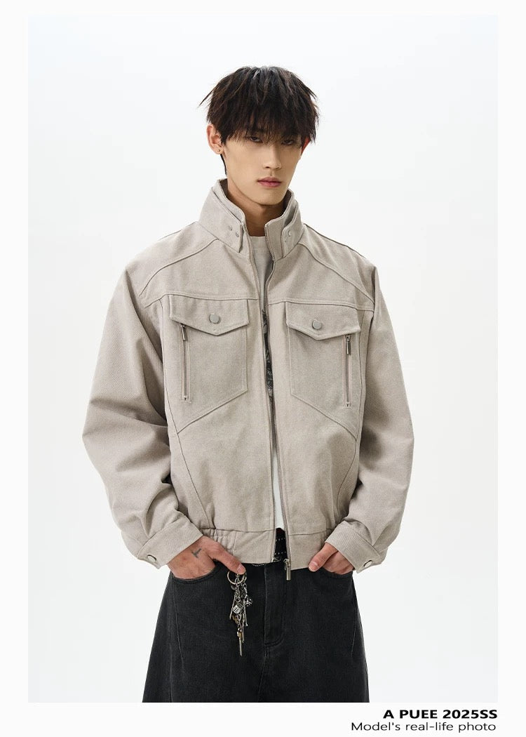 Men’s American Stand-Collar Jacket FE0380