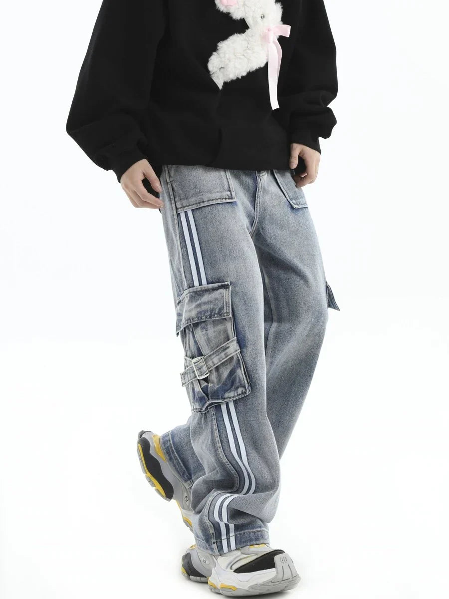 STRIPED JEANS FE0100
