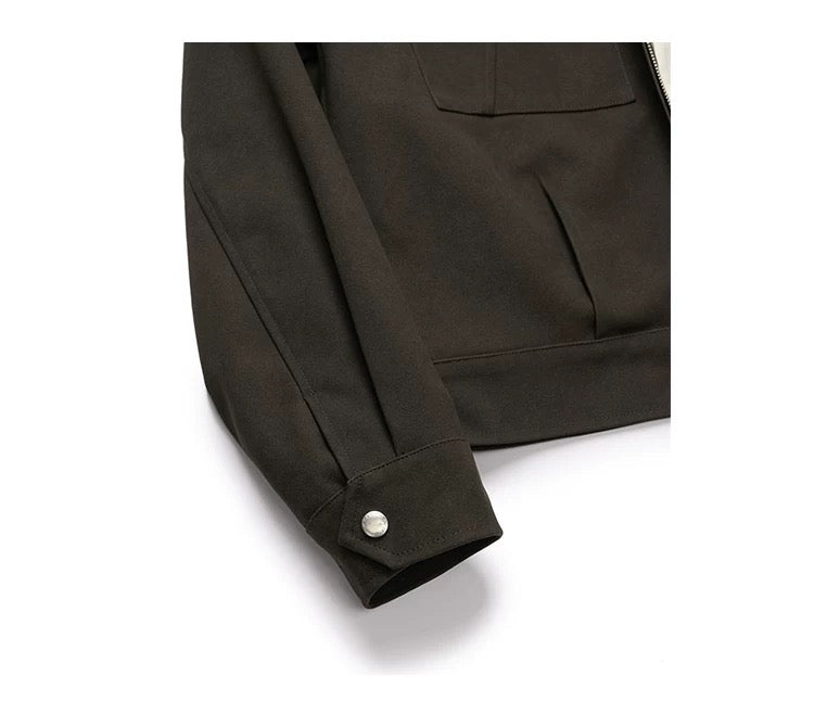 Men’s Deconstructed Layered Jacket – Vintage Minimal Street Outerwear FE0034