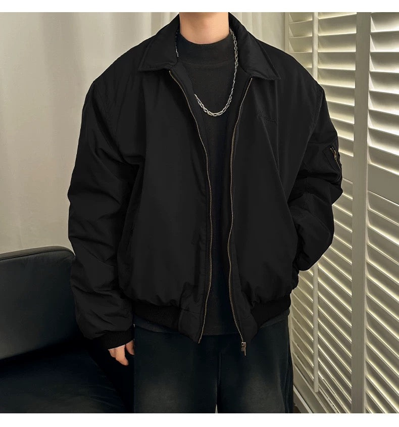 Men’s Vintage Bomber Puffer Jacket FE0299