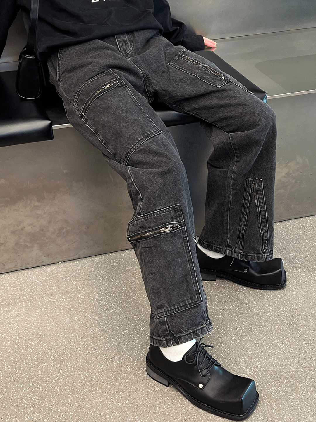 square head Derby shoes S044