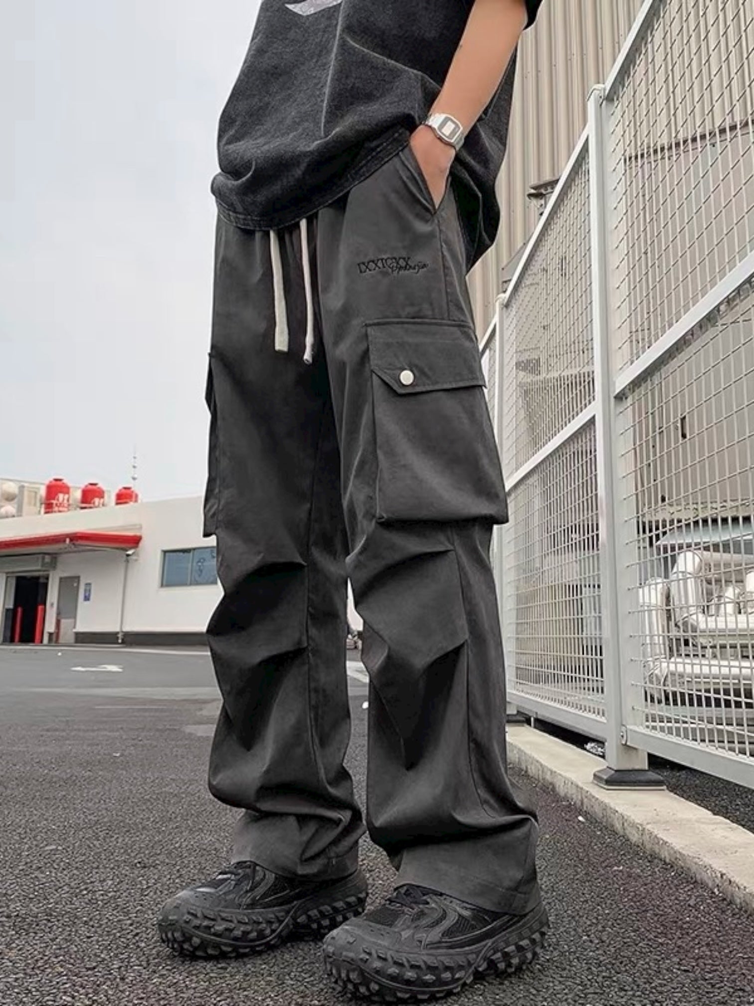 DIRTY-DYE UTILITY TROUSERS FE0506