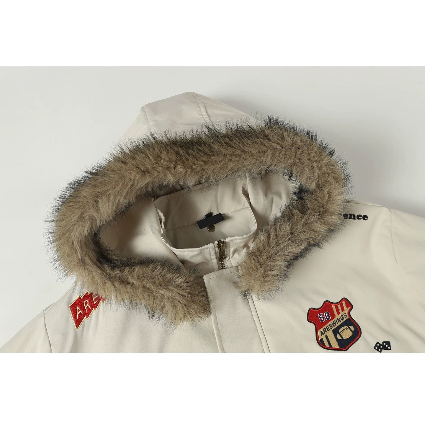 American Vintage Embroidered Badge Padded Jacket FE0348