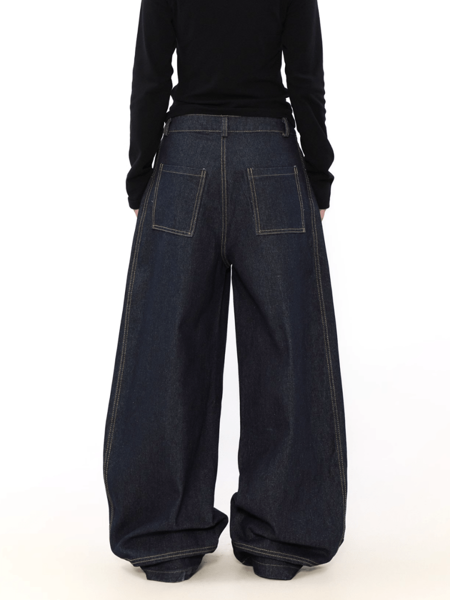 wide leg straight jeans FE0108