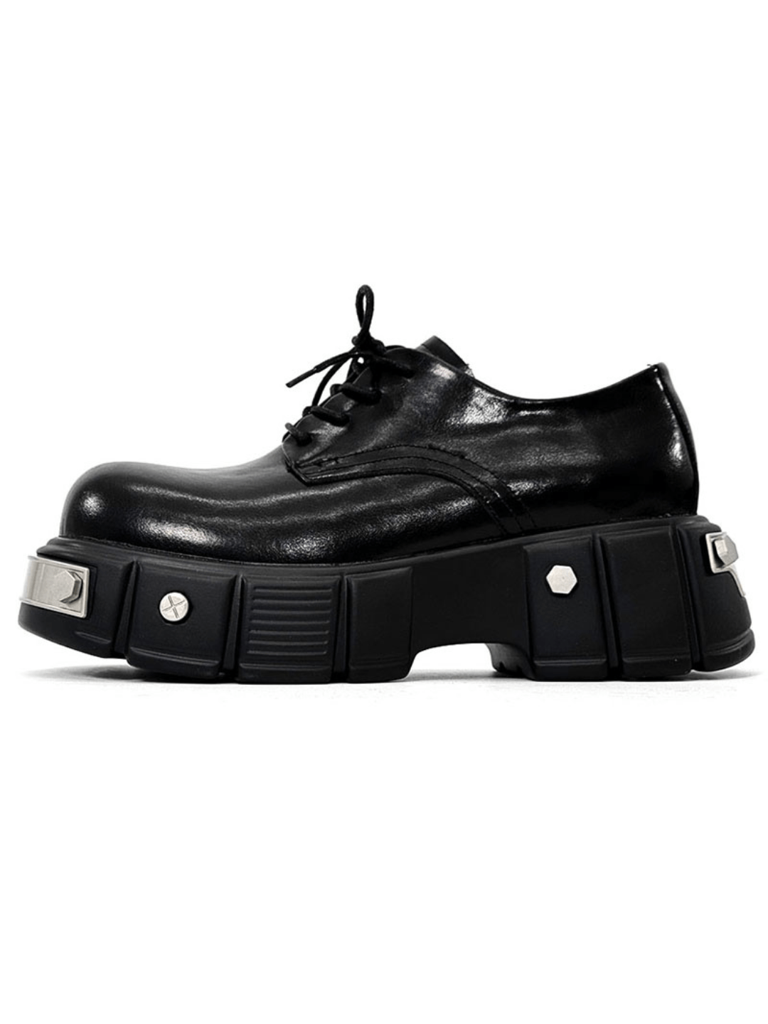 Head Round Toe Leather Shoes S041