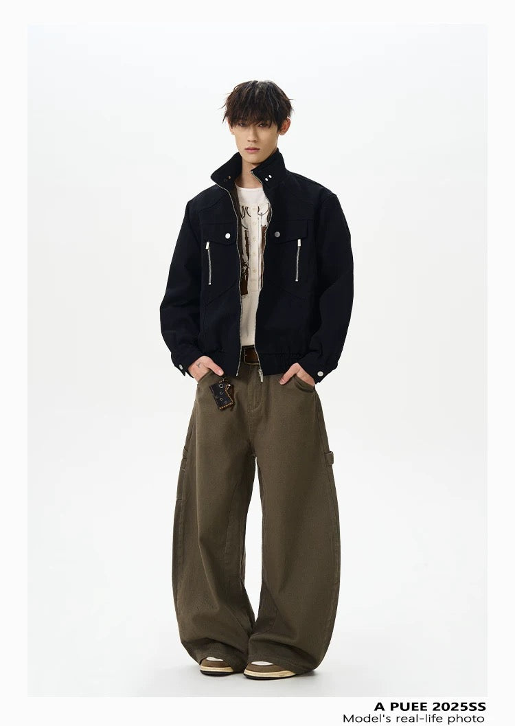 Men’s American Stand-Collar Jacket FE0380