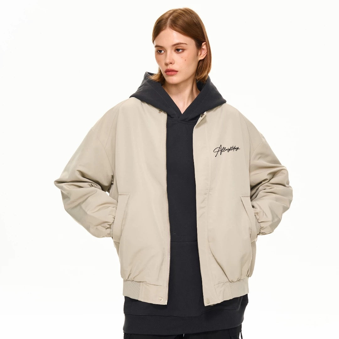 Men’s Vintage Letterman Bomber Jacket – American High Street Embroidered Varsity Outerwear FE0023
