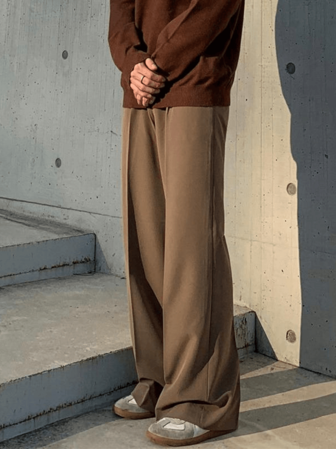 Loose Silhouette Flare Slacks FE0410