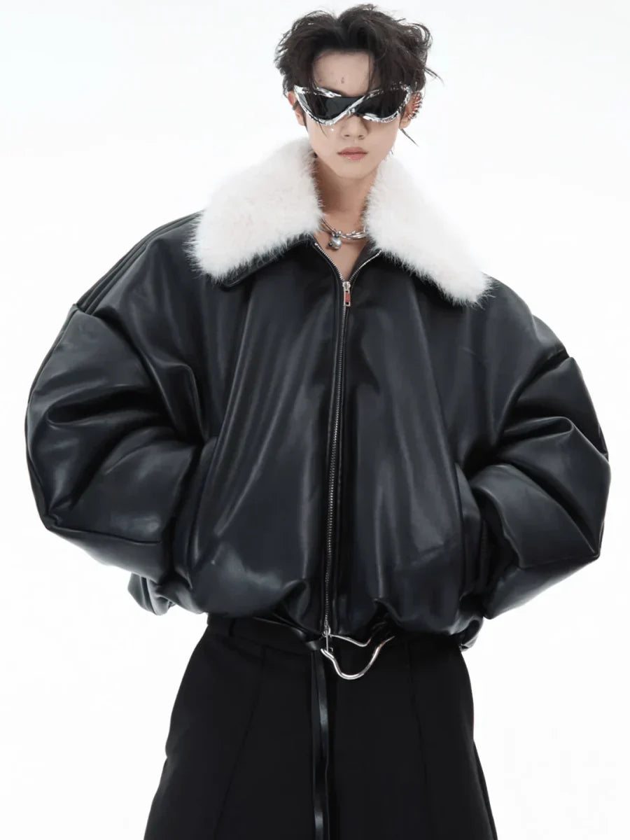COTTON LEATHER JACKET FE0486