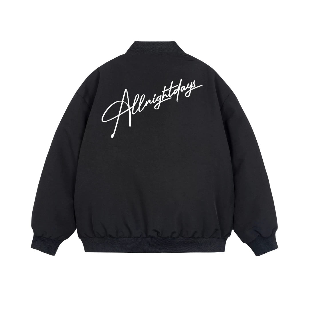 Men’s Vintage Letterman Bomber Jacket – American High Street Embroidered Varsity Outerwear FE0023
