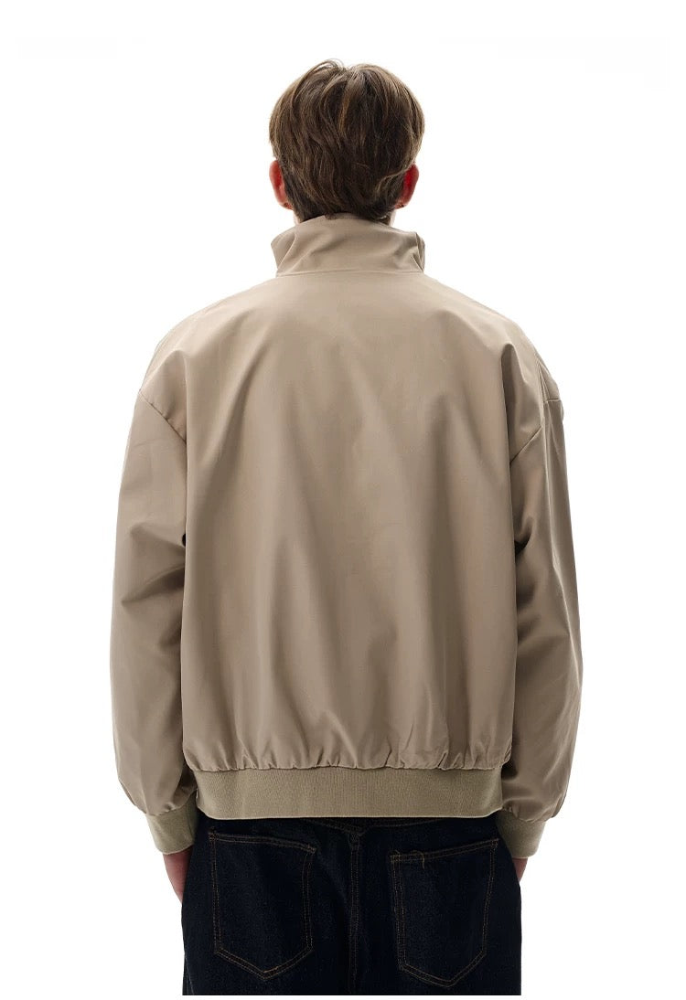 Men’s Clean-Fit Deconstructed Jacket – American Retro Oversized Street Outerwear FE0038