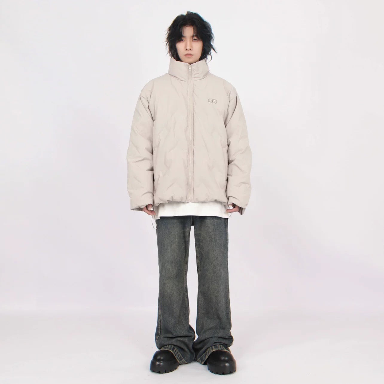 Men’s American Stand-Collar Puffer Jacket FE0376