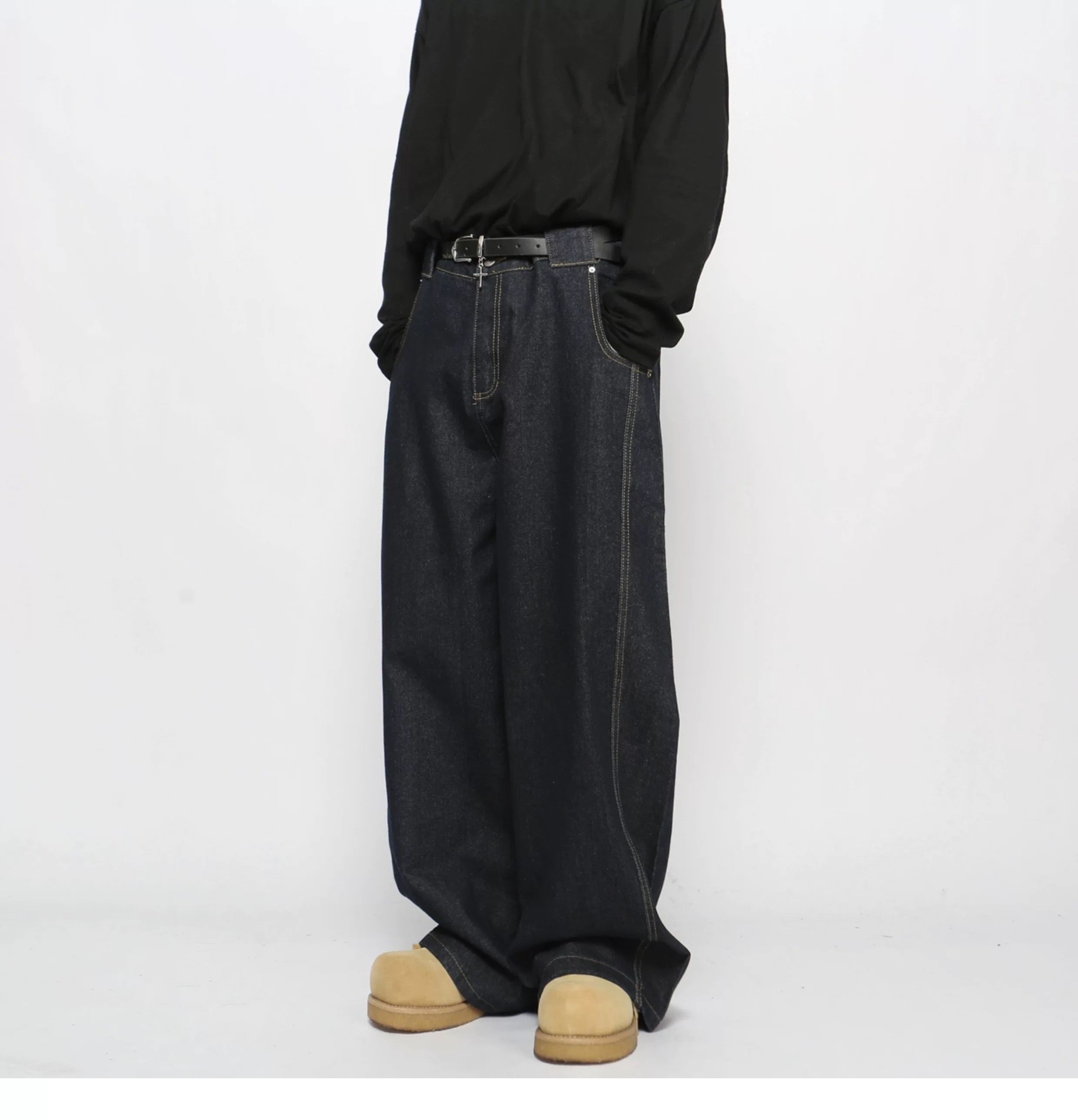 Men’s American Vintage Wide-Leg Denim Jeans FE0371