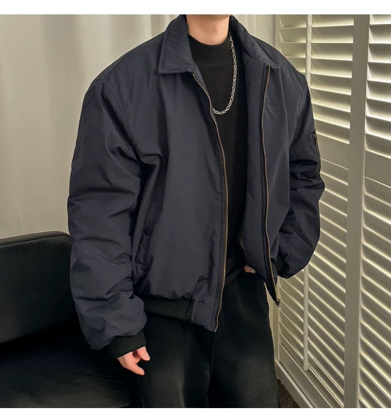 Men’s Vintage Bomber Puffer Jacket FE0299