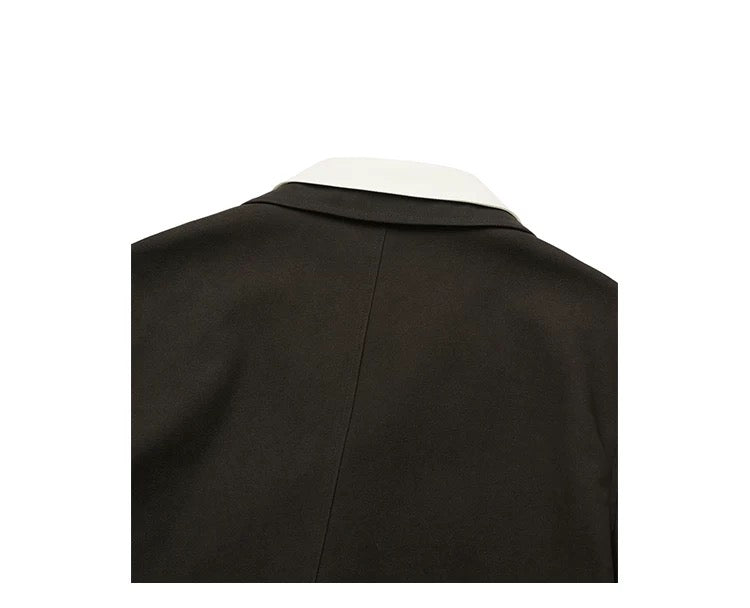 Men’s Deconstructed Layered Jacket – Vintage Minimal Street Outerwear FE0034