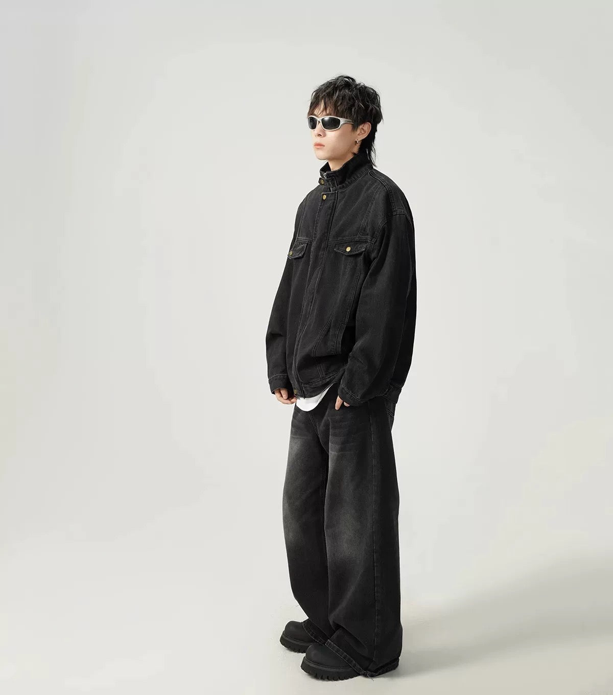 Men’s Vintage Washed Denim Jacket FE0322