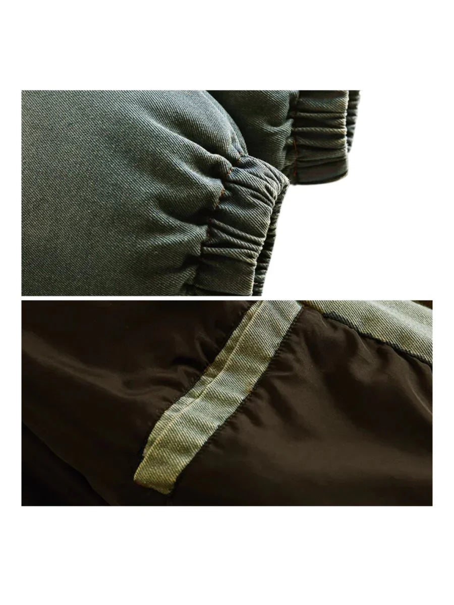 WASHED DENIM DOWN JACKET FE0124