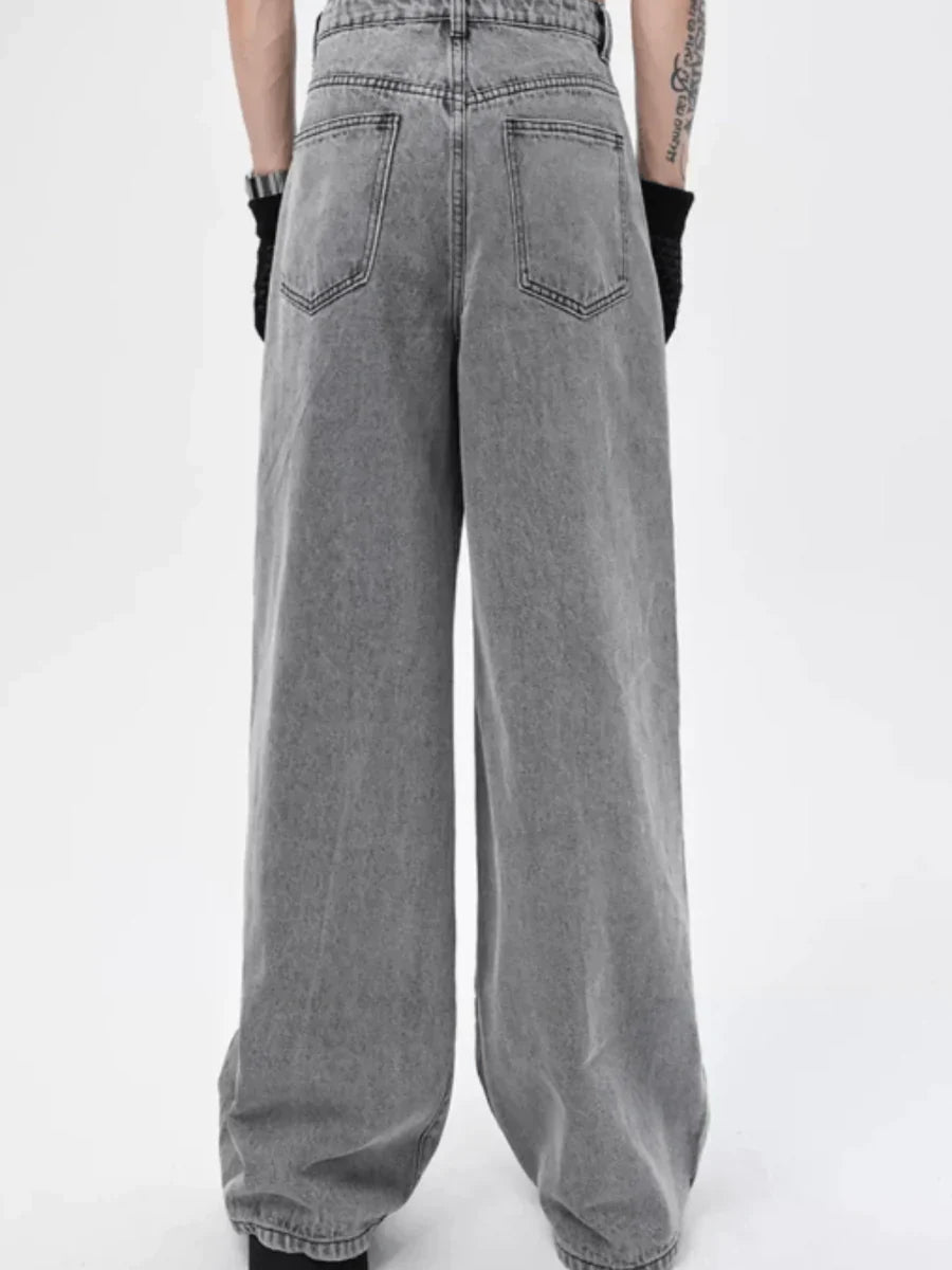 A-TYPE SMOKE GRAY FLOOR MOPPING PANTS FE0406