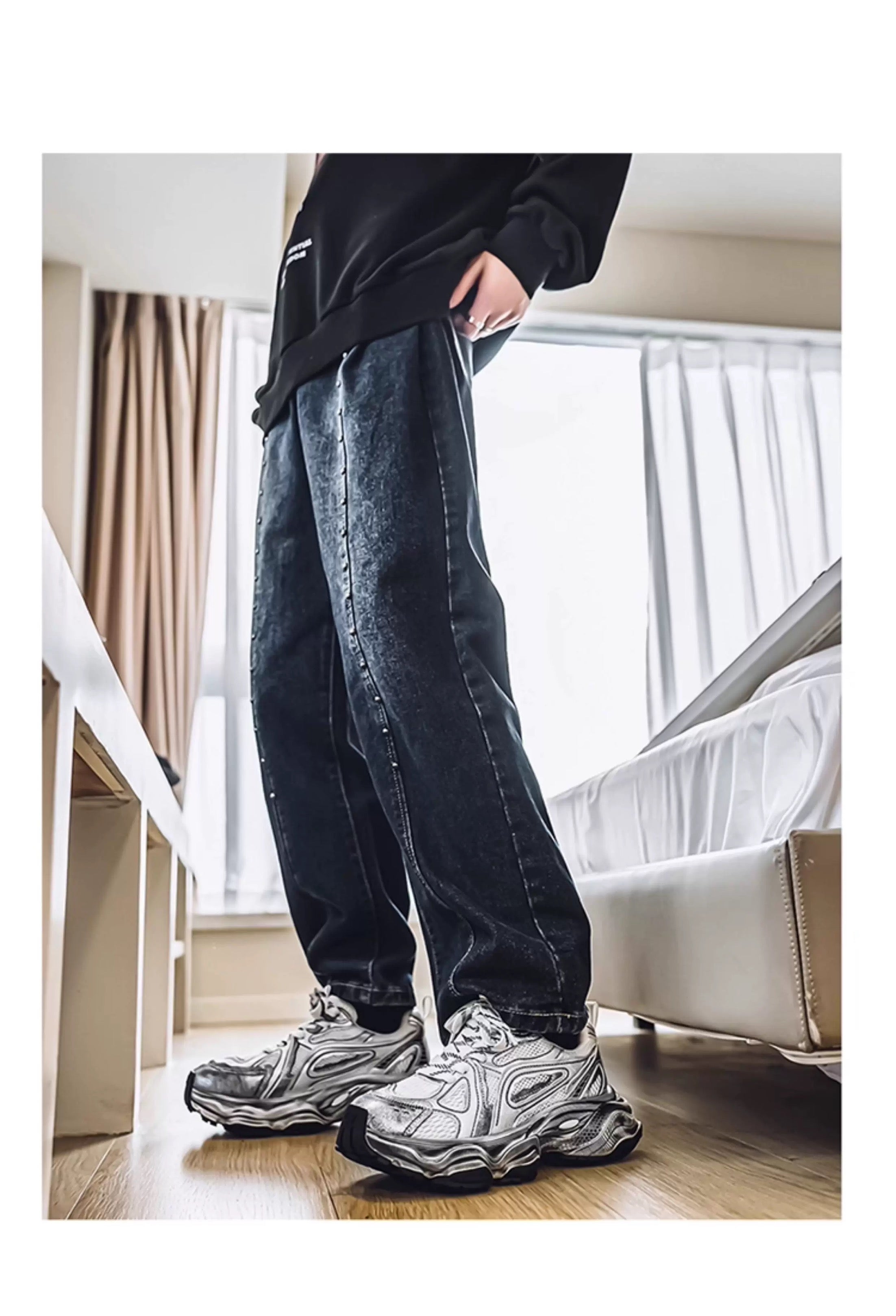 Men’s Retro Chunky Sneakers Casual Fashion Dad Shoes Soft Sole Trendy Running Shoes S0015