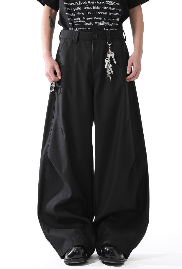 DRAPED PLEAT WIDE TROUSERS FE0408