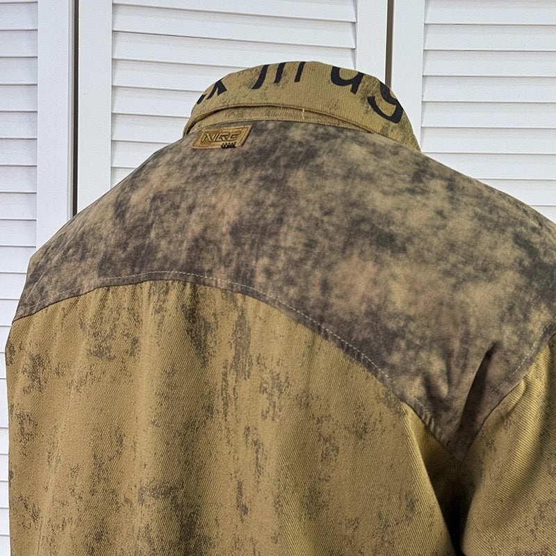 Men’s Vintage American Paint-Splatter Workwear Jacket FE0330