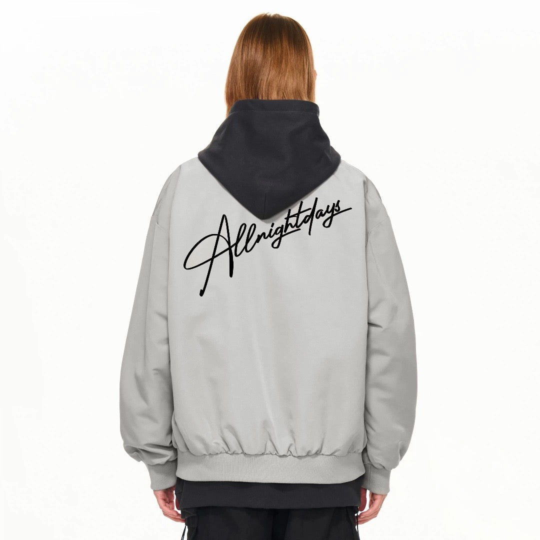 Men’s Vintage Letterman Bomber Jacket – American High Street Embroidered Varsity Outerwear FE0023