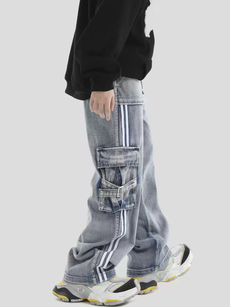 STRIPED JEANS FE0100
