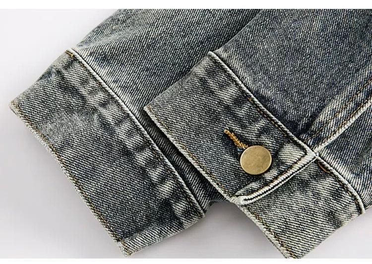 Men’s Vintage Washed Denim Jacket FE0322