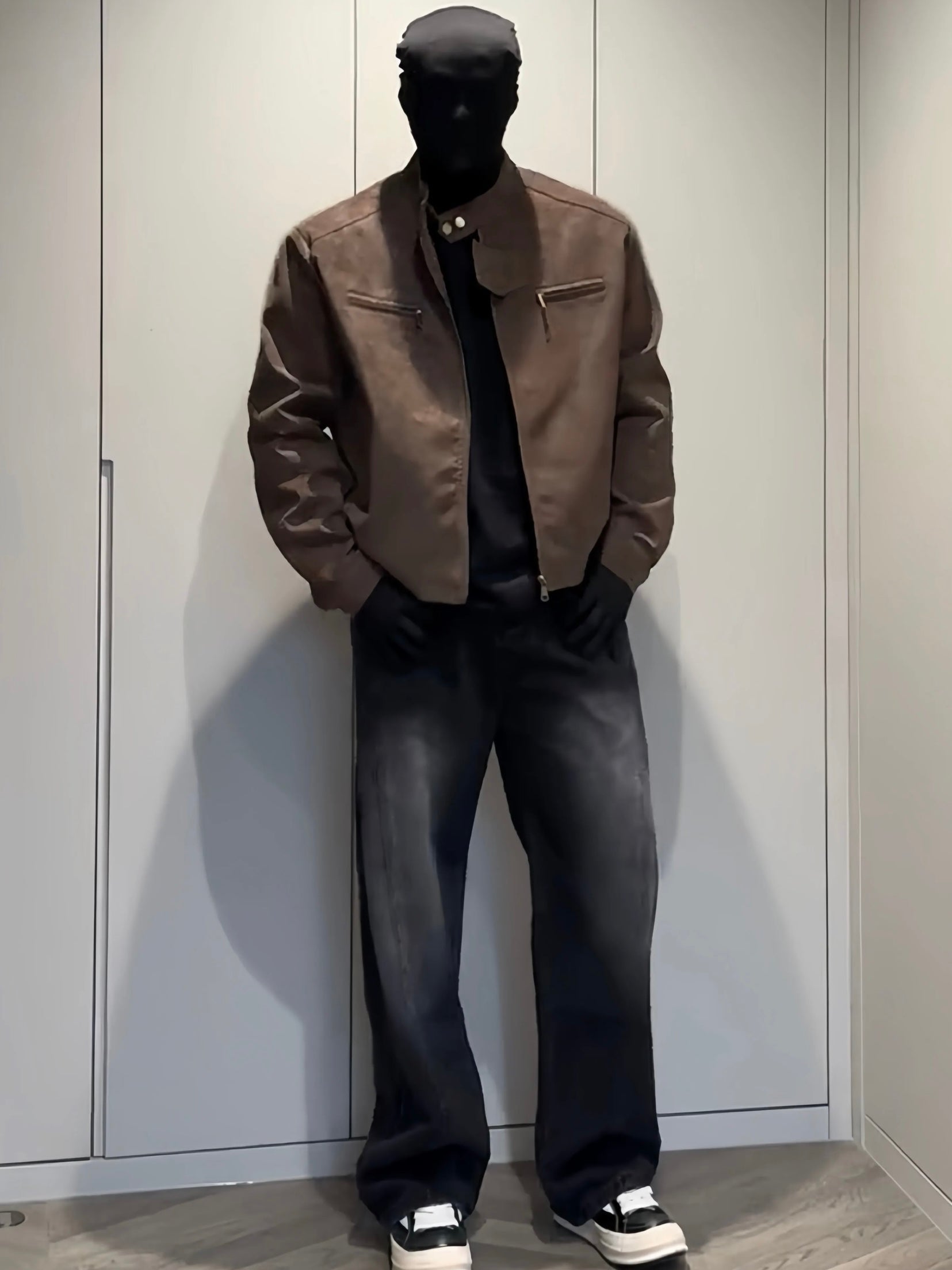 WASHED SABER-CUT JEANS FE0134