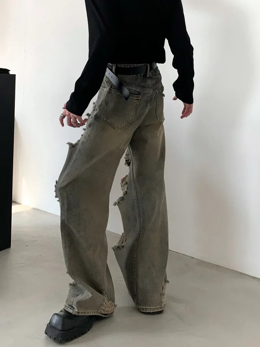 VINTAGE WASHED HIGH STREET JEANS FE0441