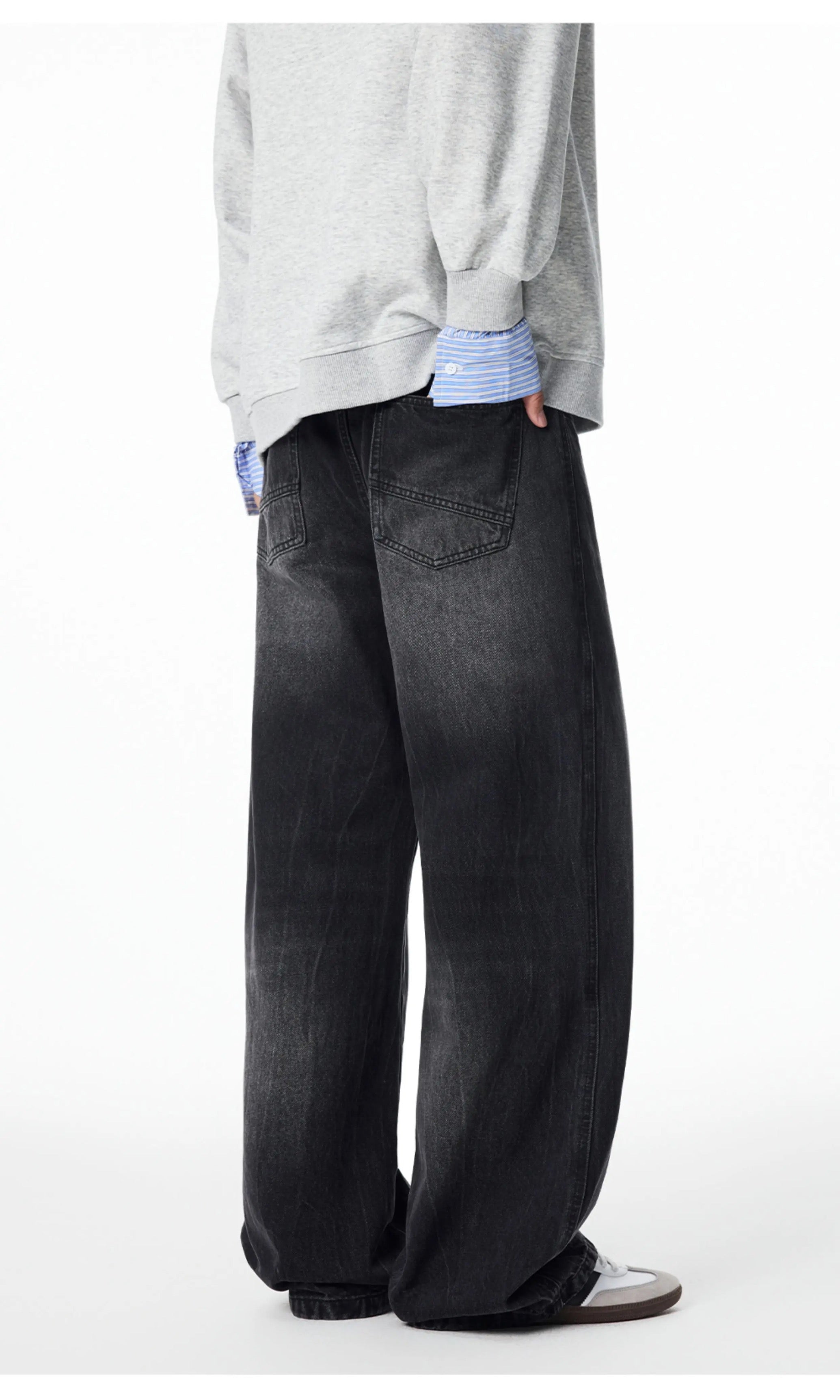 Men’s Vintage American Wide-Leg Denim Jeans FE0093