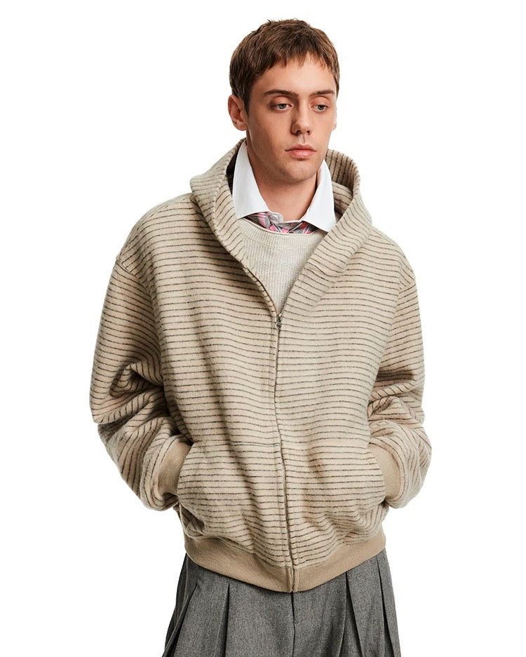 American Vintage Streetwear Cardigan Hoodie FE0339