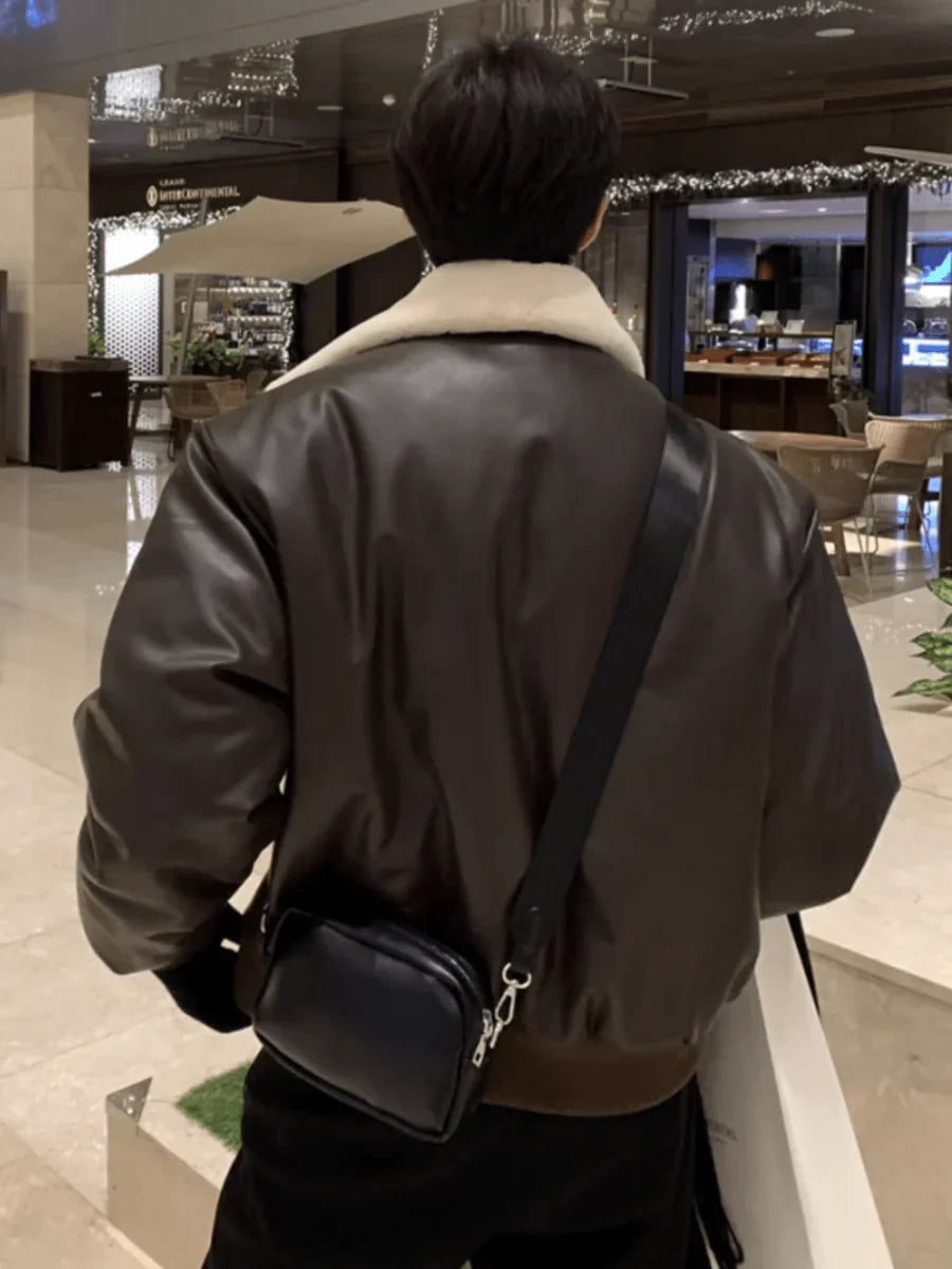 KOREAN LAMB WOOL COTTON COAT JACKET FE0467