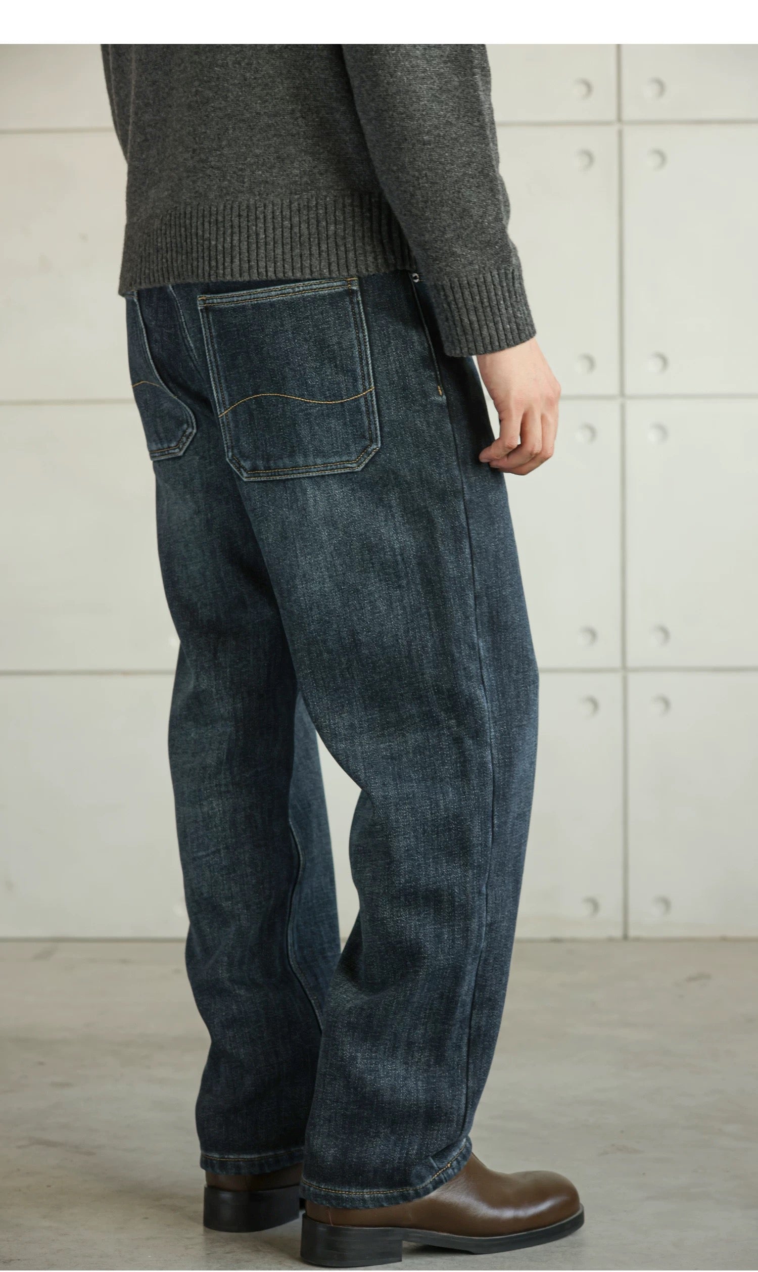 Men’s Retro American Raw Denim Jeans FE0362