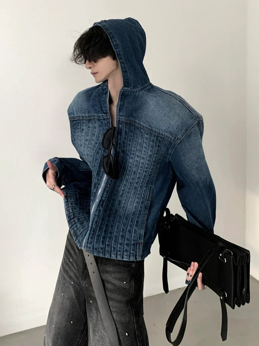 HIGH STREET HOODED DENIM JACKET FE0474