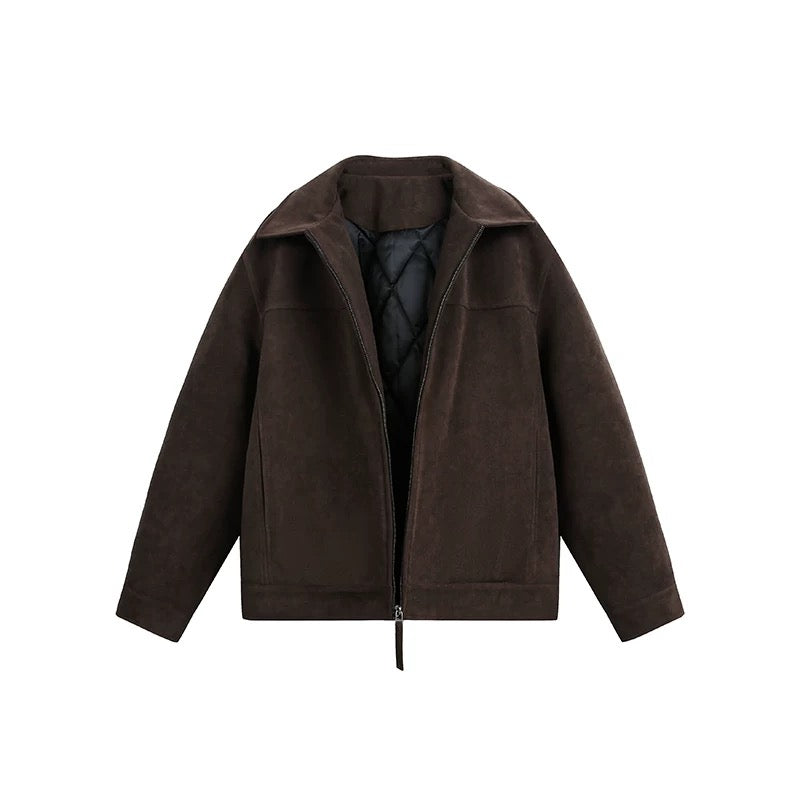 Men’s Vintage American Suede Collar Jacket FE0077