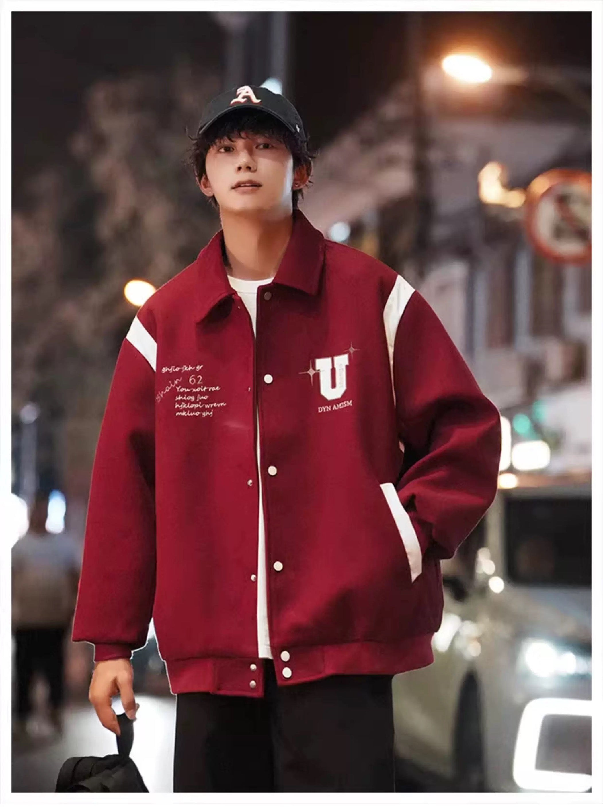 Wool Short Jacket – Vintage American Street Style Outerwear FE0072