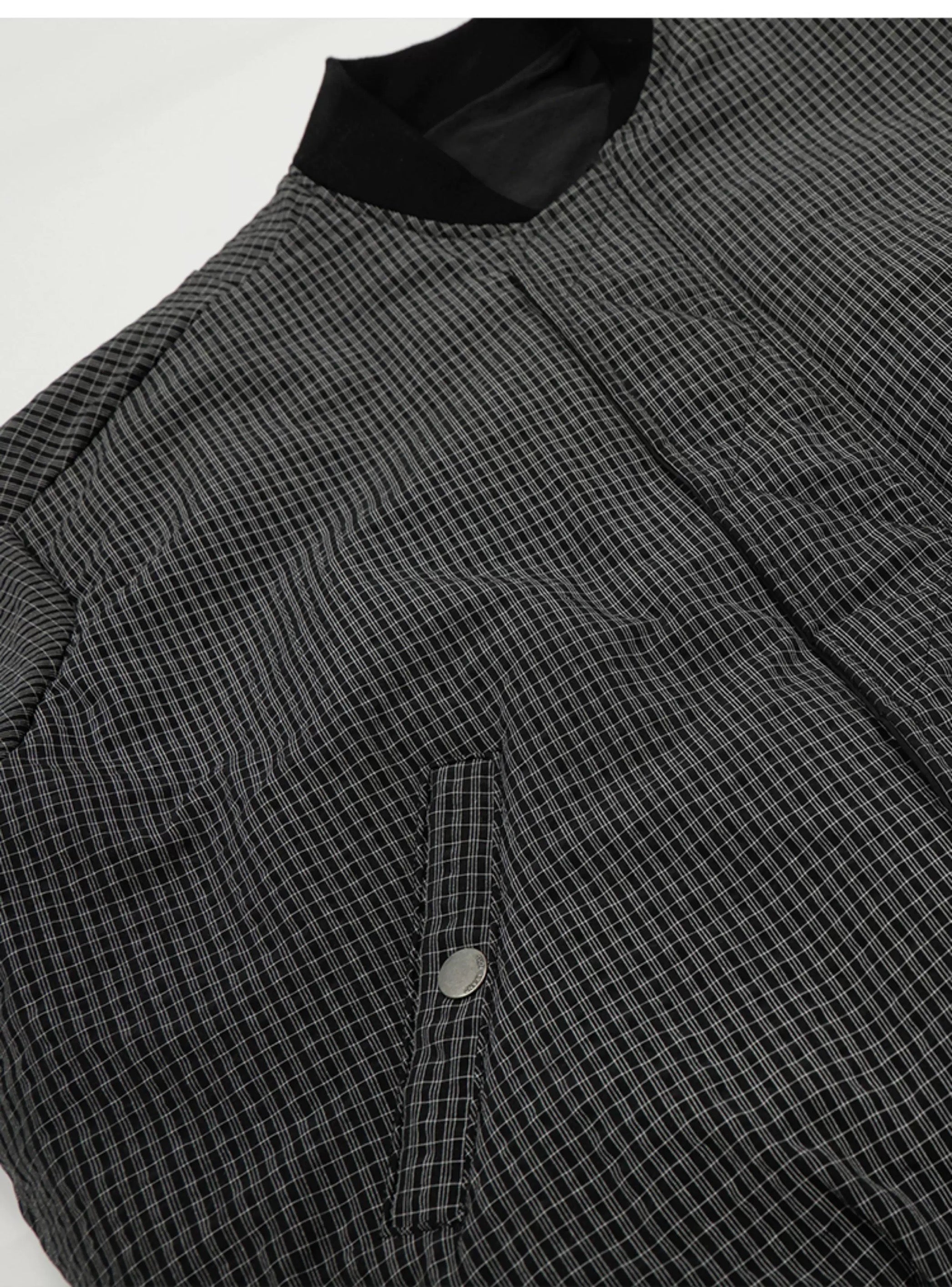 Reversible Plaid Jacket – American Vintage Two-Sided Streetwear Coat FE0062
