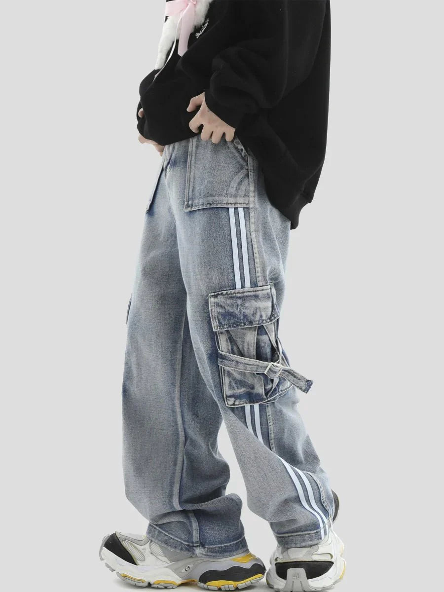 STRIPED JEANS FE0100