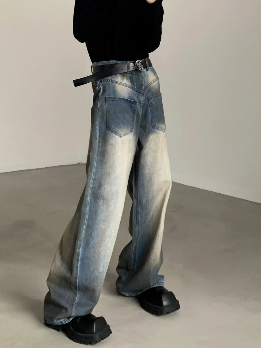 VINTAGE WASHED BLUE JEANS FE0404