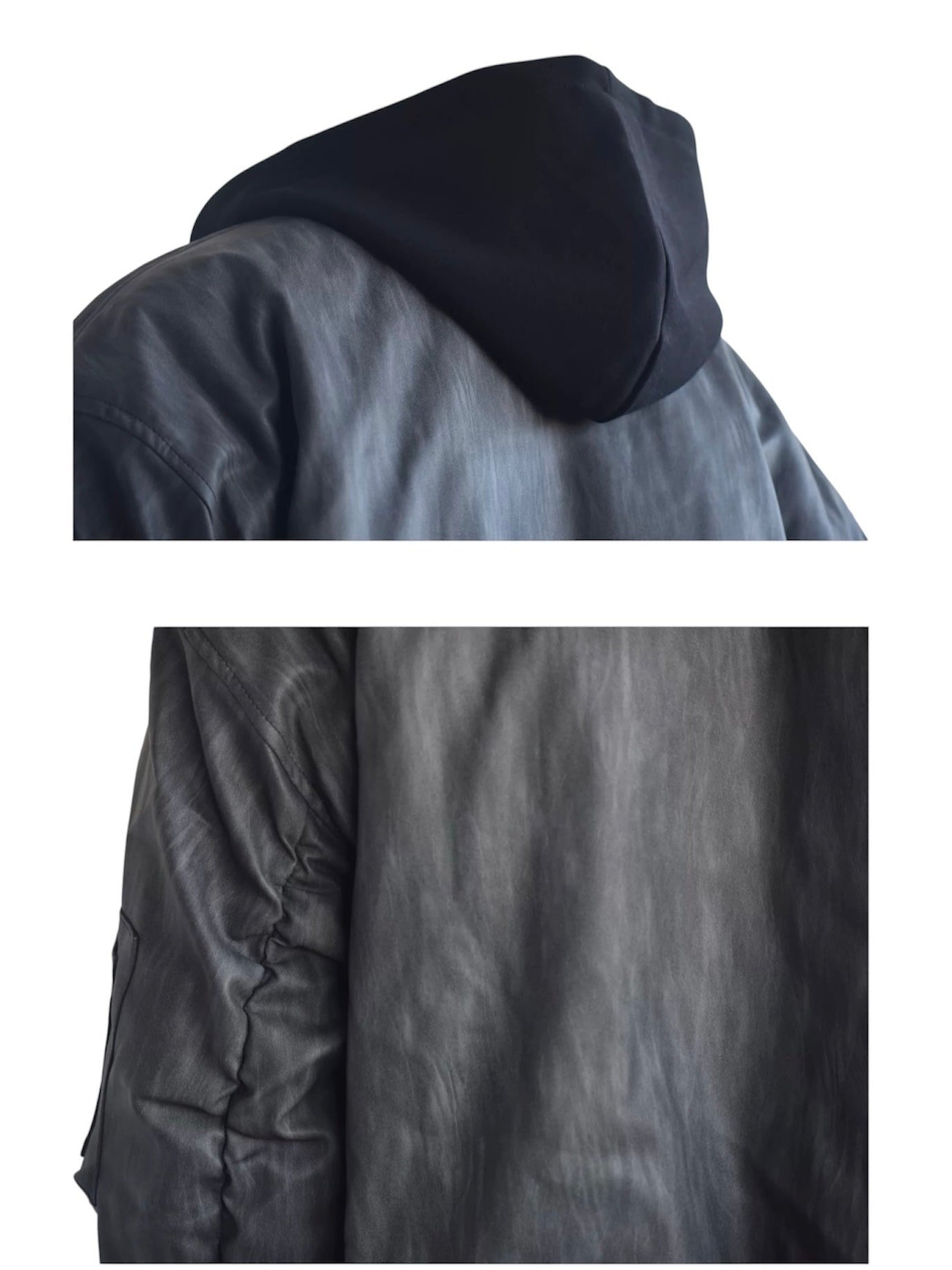 DOUBLE-LAYER HOODED BOMBER JACKET FE0205
