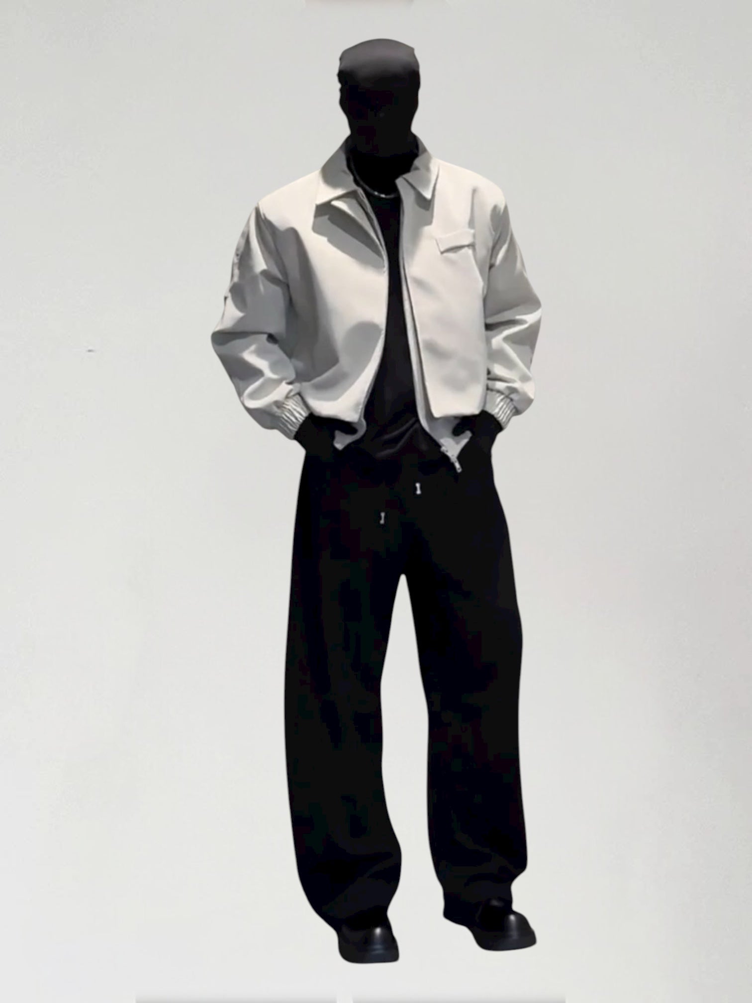 TEXTURED PANELLED PADDED JACKET FE0264