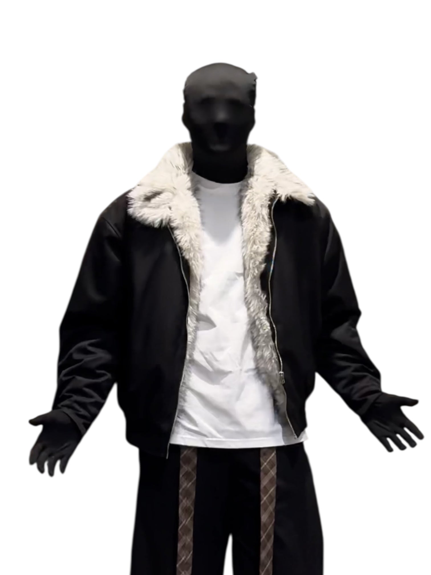 FAUX FUR-COLLAR PADDED JACKET FE0146