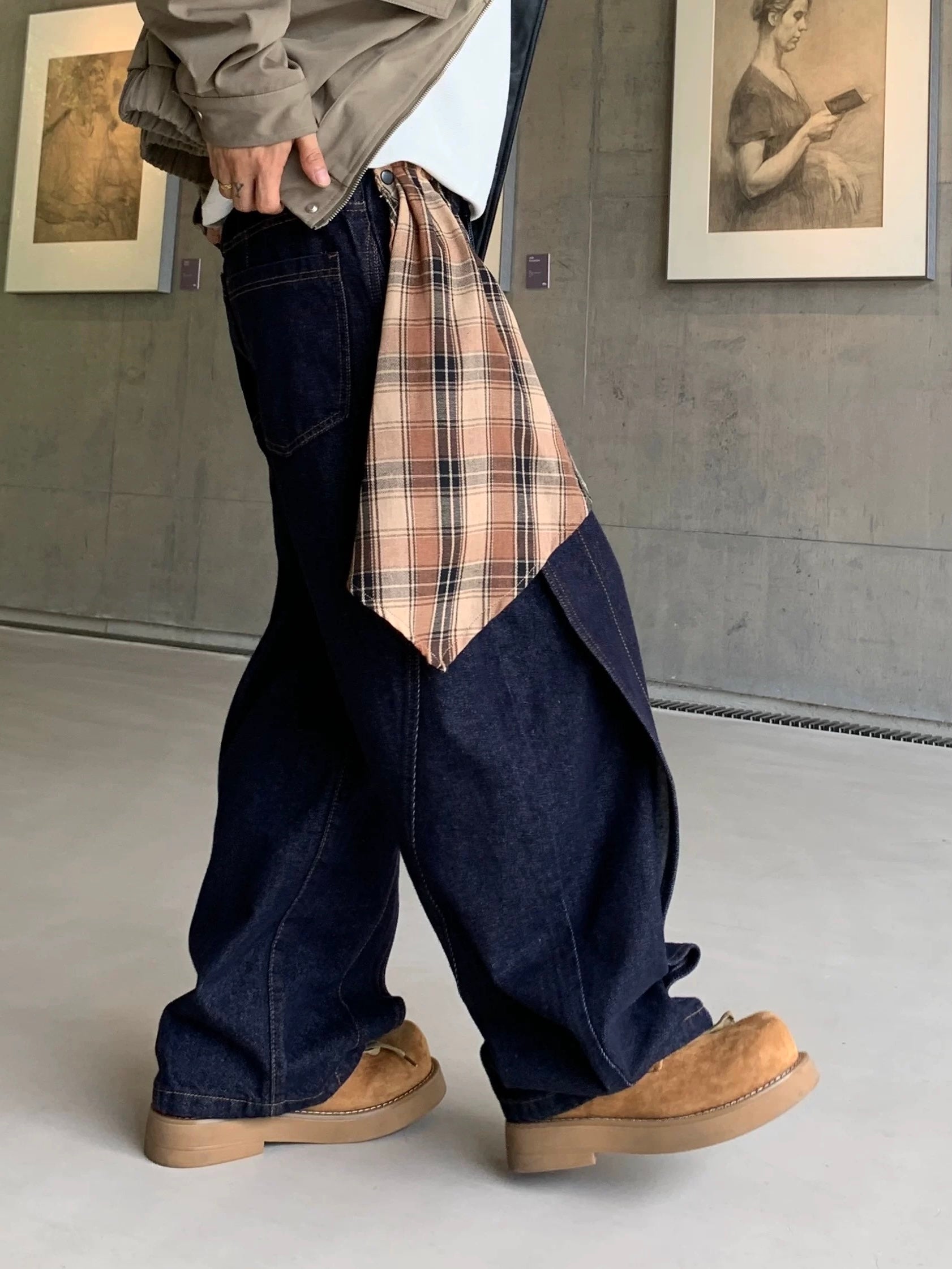 WASHED LOOSE STRAIGHT JEANS FE0142