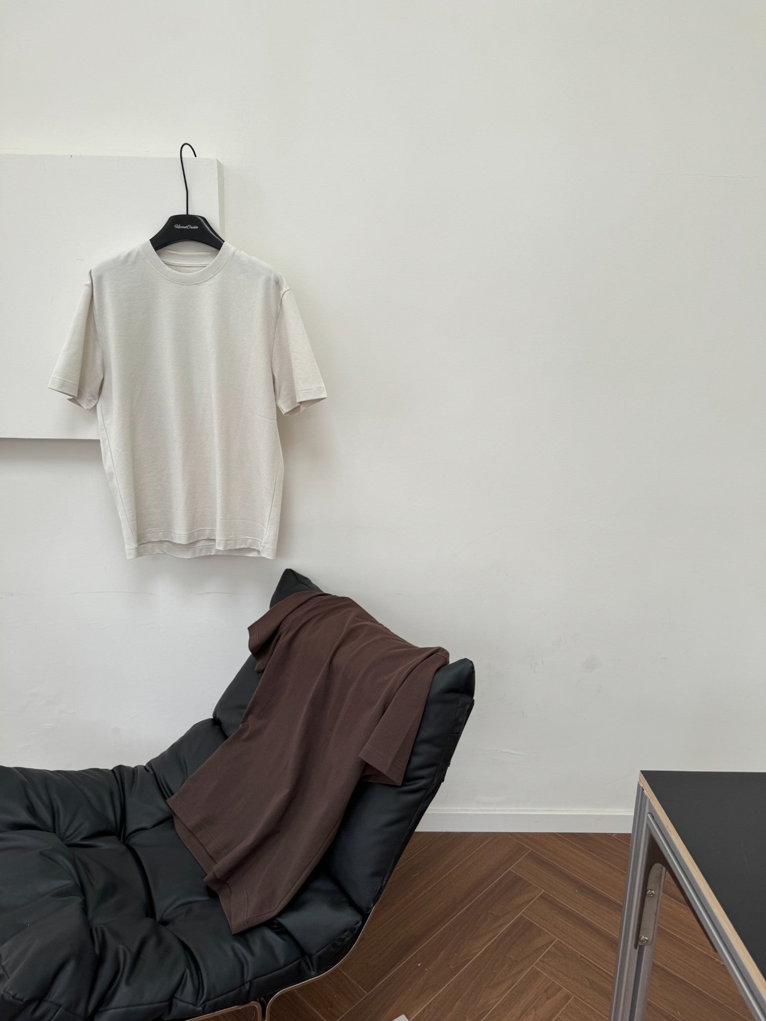 SILK-BLEND MICROTEXTURE T-shirt FE0194
