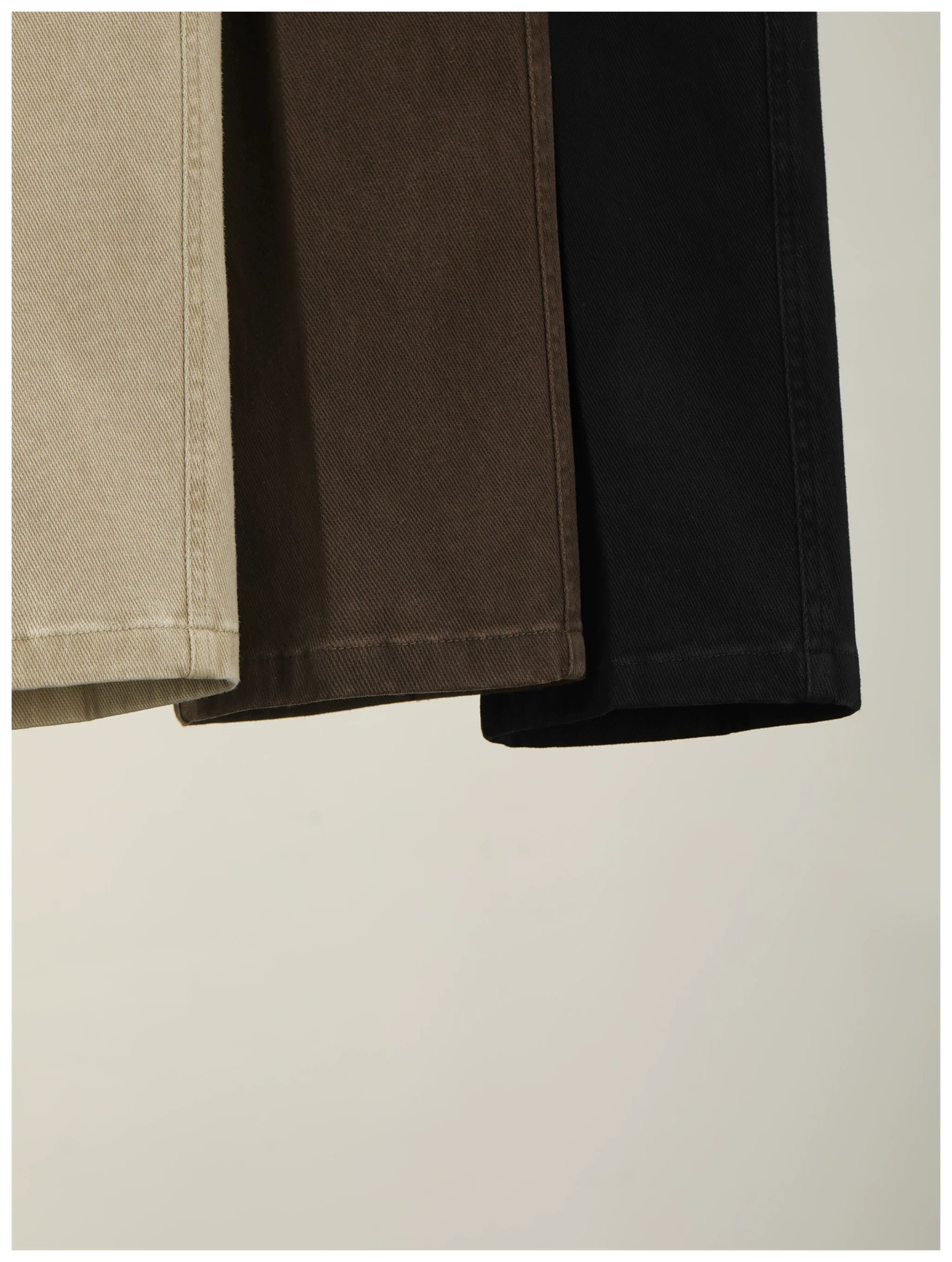 Tencel Lyocell Blended Men's Twill Straight Casual Pants FE0736