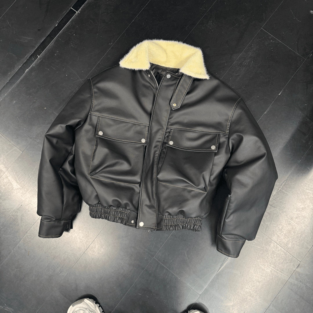 FUR-COLLAR CLEANFIT JACKET FE0147
