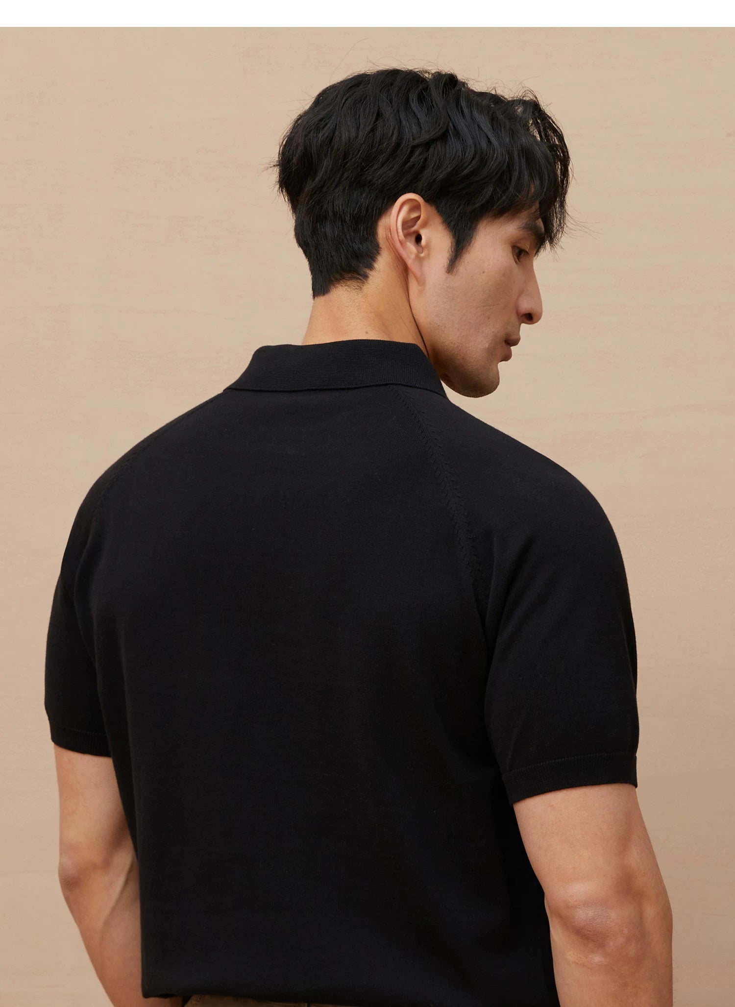 Italian polo knitted polo shirt FE0713